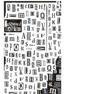 sticker hình chữ cái độc đáo