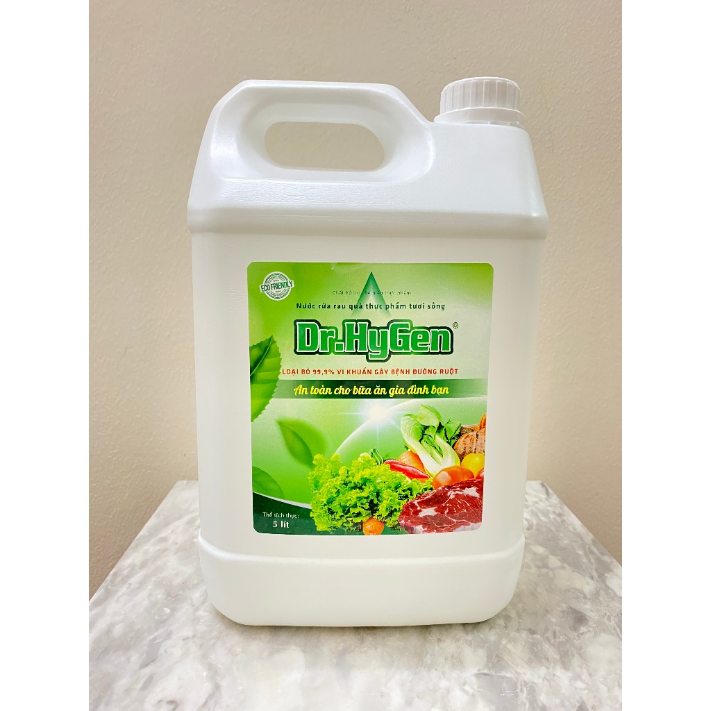Nước rửa rau quả, thực phẩm tươi sống Dr. HyGen Can 2 Lít