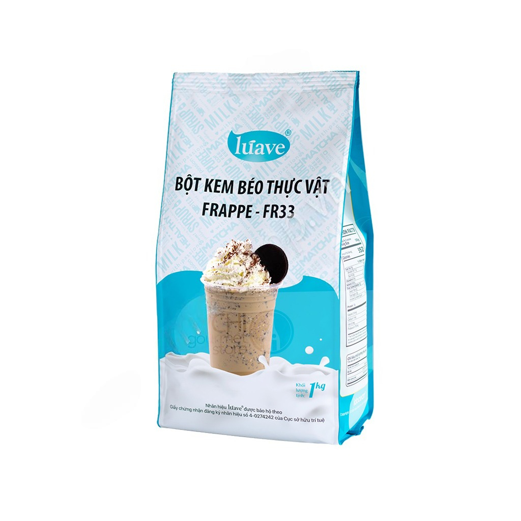 Bột kem béo thực vật Frappe FR33, Bột mix luave/ Bột chống phân tầng (200g)  - bosuashop