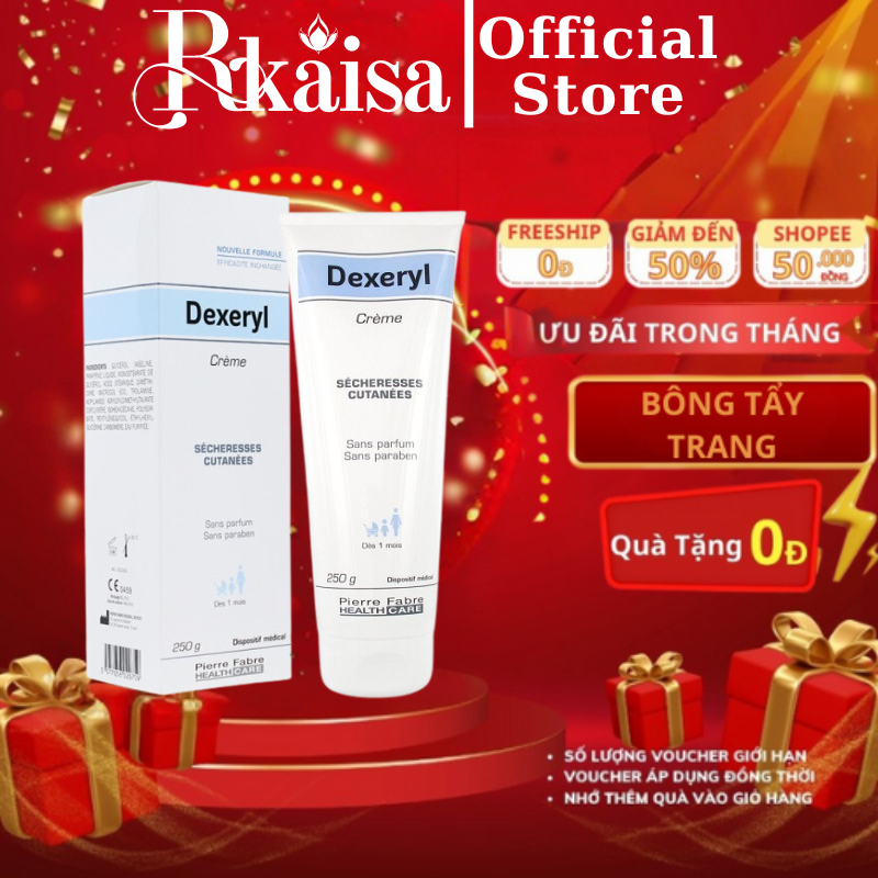 Kem Dưỡng Da Chống Nẻ Pháp Dexeryl Crème - Nẻ Chàm Glycerol Vaseline Paraffine