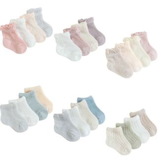 Tất Lưới Cho Bé /Tất Hè Nemo Kid Mỏng Thoáng Cho Bé [Set 4 Đôi]