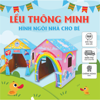 Lều Cho Bé Hình Ngôi Nhà - Lều Carton Tự Lắp Ráp Cho Bé Trai & Bé Gái, Ngôi Nhà Tự Lập Mỗi Ngày