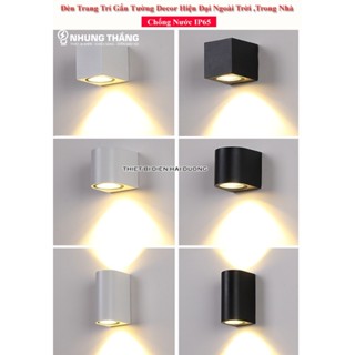 Đèn Hắt Tường Chống Nước 2 Đầu Chiếu Sáng DT-1842 10W Ánh Sáng Vàng Thân Nhôm - Chip Led Siêu Sáng - Bảo Hành 1 Năm