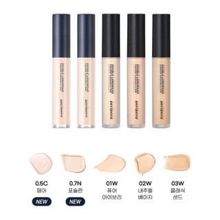    Mẫu Thử   Kem Che Khuyết Điểm Peripera Double Longwear Cover Concealer 5.5g ink 