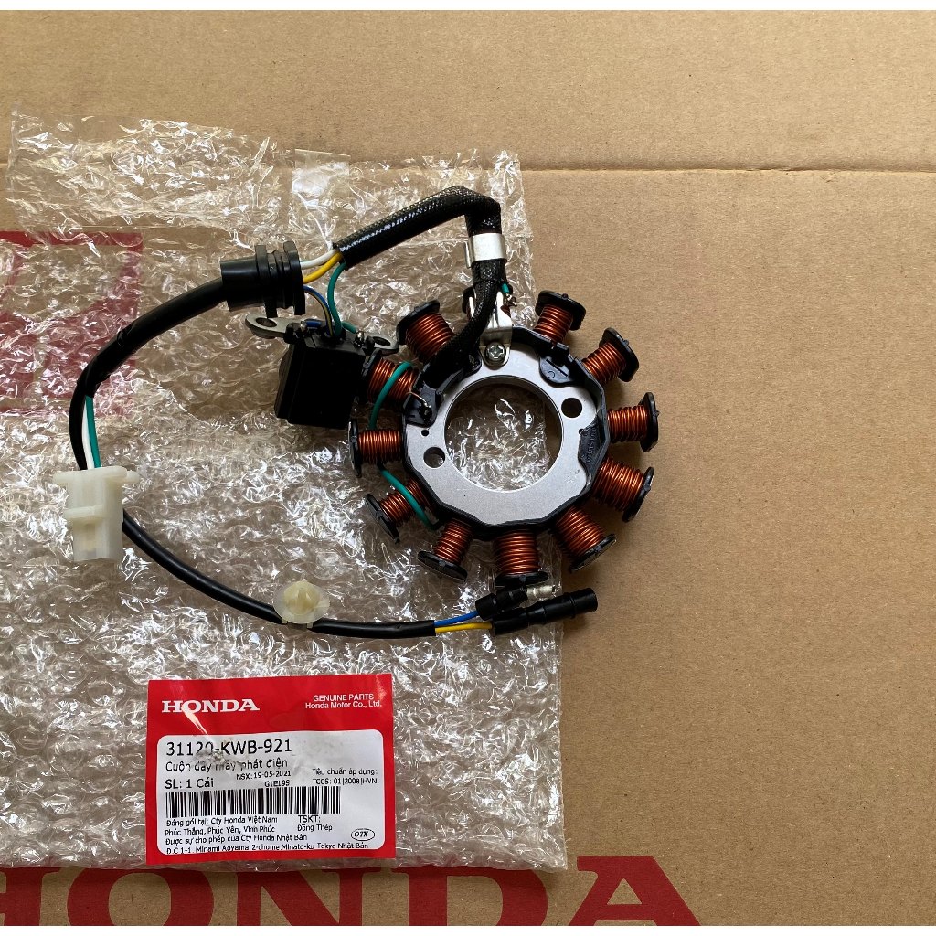 [ 31120KWB921 ] Cuộn dây máy phát điện WAVE S110 , Cuộn lửa WAVE S110 RSX110 A110 HONDA