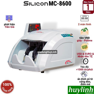 Máy đếm tiền và phát hiện tiền siêu giả Silicon MC-8600