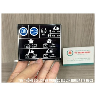 Tem thông số SH Mode 20 , 21 đèn Led ( 1 miếng )