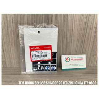 Tem thông số SH Mode 20 , 21 đèn Led ( 1 miếng )