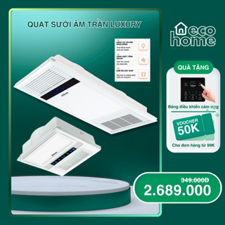 Quạt sưởi âm trần đa năng TLC sưởi ấm, làm mát, thông gió, chiếu sáng siêu tiết kiệm điện 60x30, 30*30-Bảo hành 2N