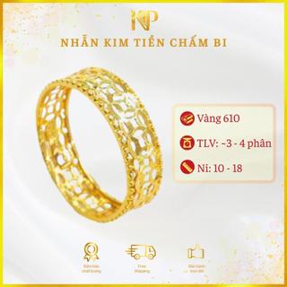 Nhẫn Kim Tiền Chấm Bi Vàng 610 KP KIM PHÁT
