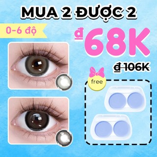 [MUA 2 TẶNG 2]0-6 độ MYSTIC EYES Kính áp tròng 2 + 2 Hộp đựng ống kính 14.0mm-14.5mm tự nhiên lens
màu nâu xanh đen xám