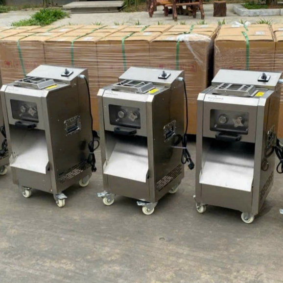 Máy thái thịt tươi sống công nghiệp DQ-8 , công suất 2200W mạnh mẽ , thái được 350kg/h, máy cắt thịt ,máy xắt thịt