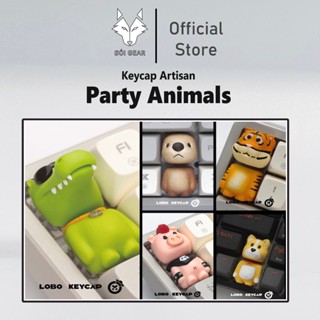 [HỎA TỐC HN - HCM] Keycap Artisan Party Animals | Keycap Custom Bàn Phím Cơ Chất Liệu Resin cao cấp