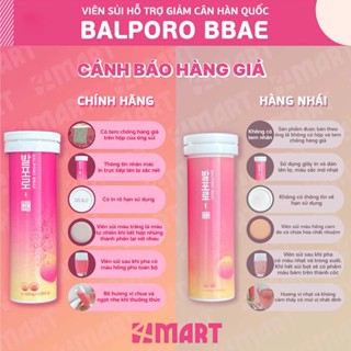 Viên sủi hồng uống hỗ trợ giảm cân Hàn Quốc Balporo Bbae chính hãng, chuyển hóa mỡ thừa, giảm cảm giác thèm ăn hiệu quả.