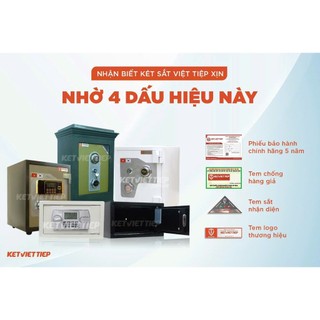 Két Sắt Việt Tiệp KVT86 Khoá Cơ chống cháy chống phá, chống trộm đựng tiền cao cấp