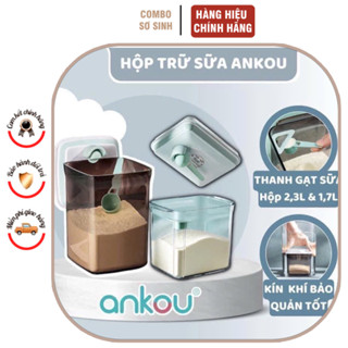 Hộp đựng sữa bột ANKOU Bar rot chống ẩm trữ sữa cho bé hút chân không hiệu quả