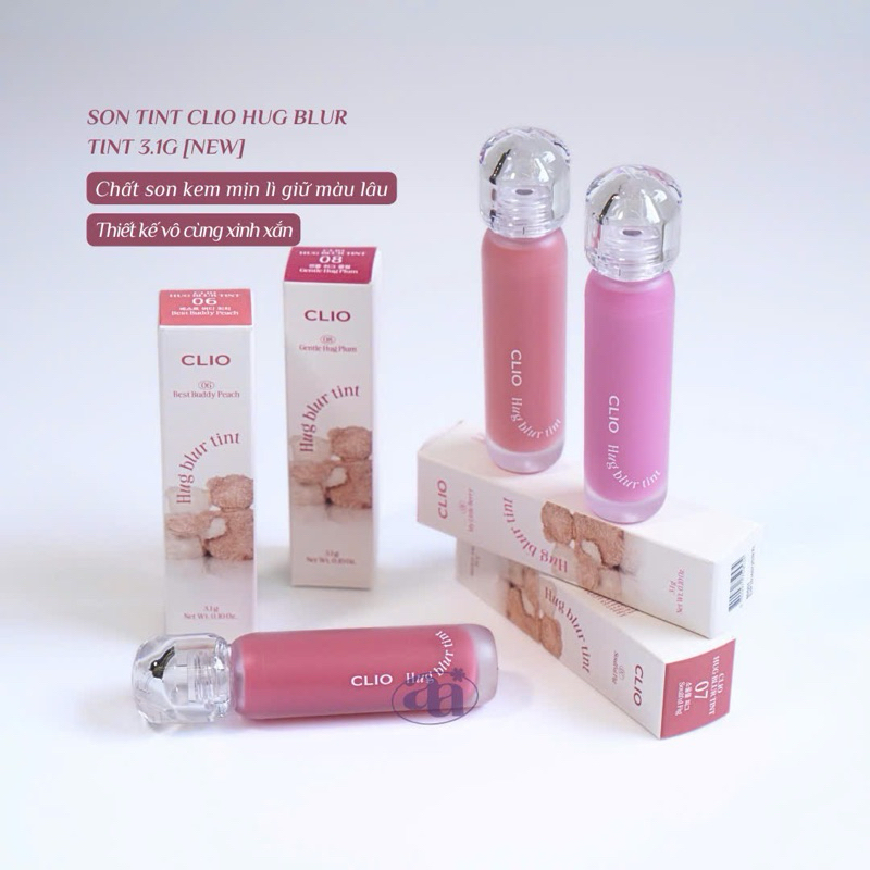 [NEW 2024] Son Tint Clio Hug Blur Tint 3.1g Chất Son Kem Mịn Lì Giữ Màu Lâu Hàng Nội Địa Hàn | BigBuy360 - bigbuy360.vn