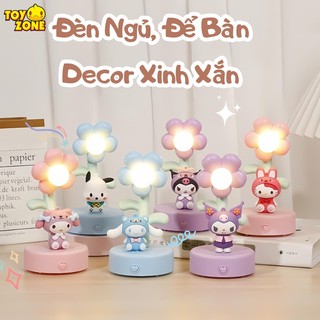  Đèn Ngủ Hình Bông Hoa Hình Kuromi Thỏ Melody Cho Bé Dễ Thương Decor Trang Trí Phòng ngủ Bàn Học Bàn Làm Việc Xinh 