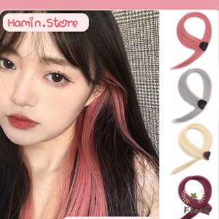 Tóc Giả Kẹp Highlight 50cm-Tóc Nối Giả Dạng Thẳng Nhuộm Ombre Hamin