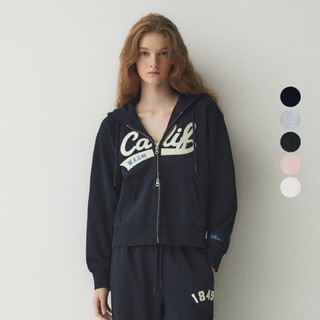 Áo Khoác WHO.A.U Patch Crop Hood Zip-up(Brushed)_WHMZE4T11F