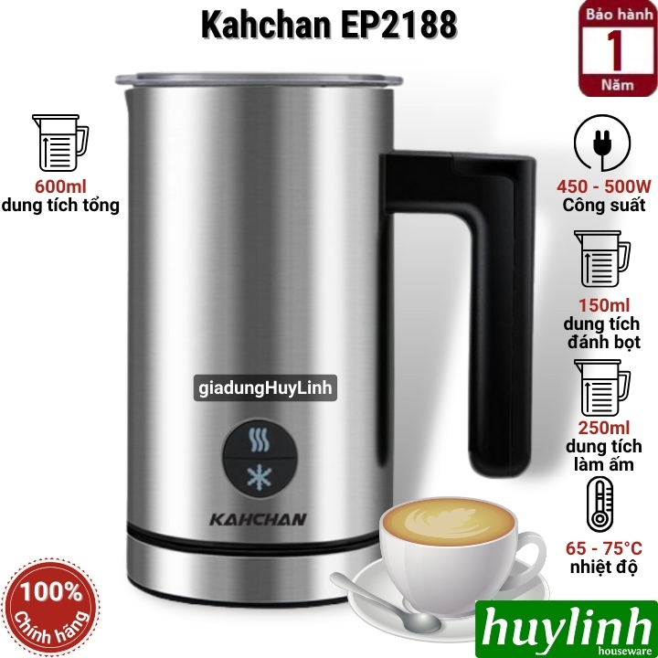 Máy đánh sữa tạo bọt pha cacao Kahchan EP2188