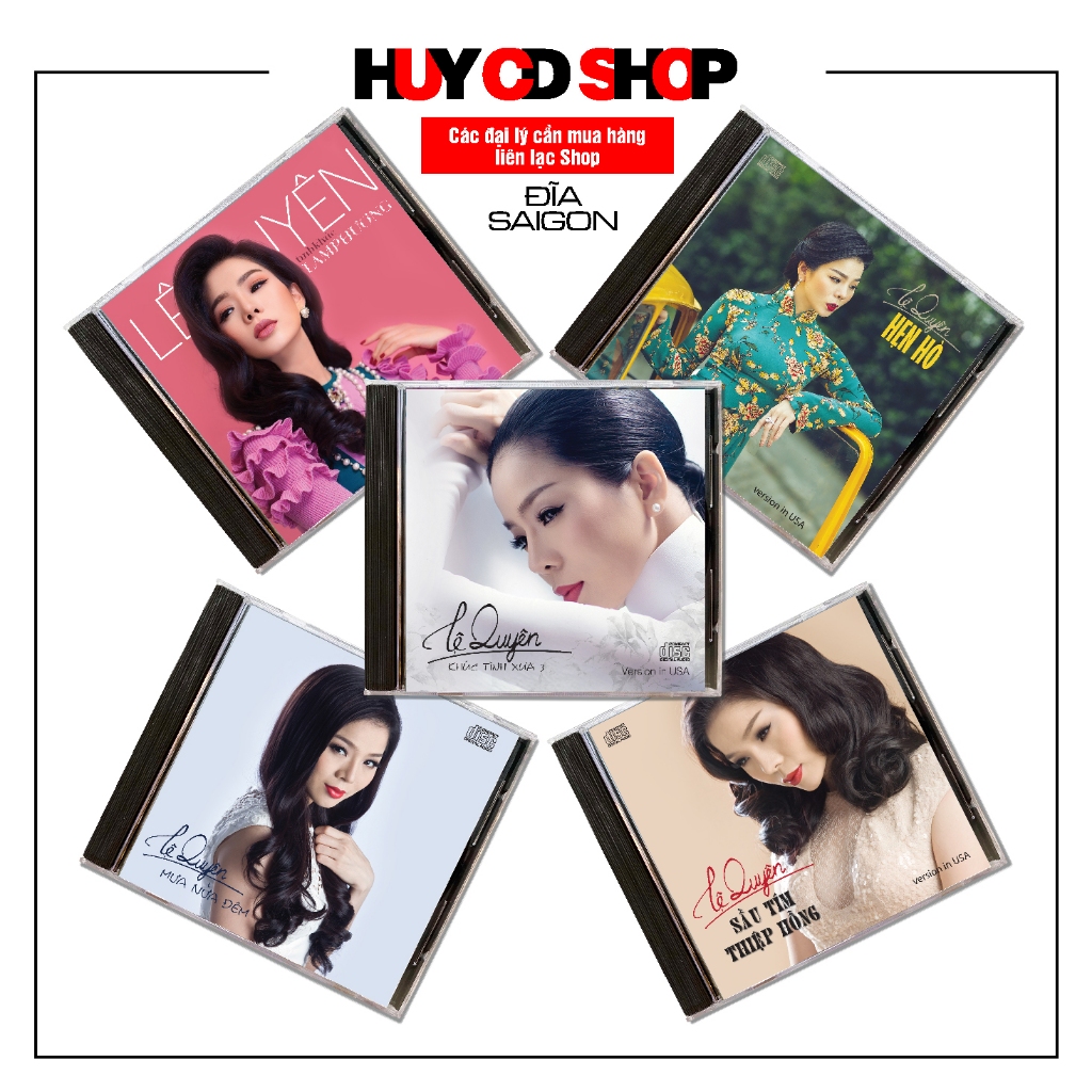 Đĩa CD Lệ Quyên hát Nhạc vàng trữ tình Bolero và Nhạc Trẻ Acoustic Đĩa lòng Trắng