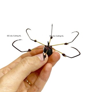 Lưỡi câu cá dáng Móng thép trắng/vàng