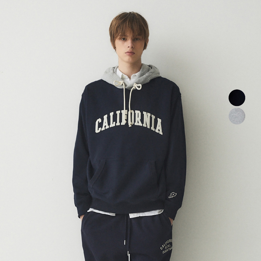 Áo Hoodie WHO.A.U Campus Lettering Sweatshirt_WHMHE4911U