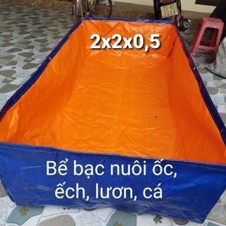 BỂ BẠT NUÔI CÁ, ỐC, ẾCH , LƯƠN ĐỦ KÍCH THƯỚC - bạt 6.4.1