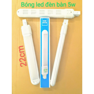 BÓNG ĐÈN BÀN HỌC, ĐÈN ĐỂ BÀN CHÂN GHIM - LED ÁNH SÁNG 3 CHẾ ĐỘ (3 MÀU) - 5W DÀI 22CM