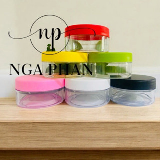 Hủ 200g kiếng trong nắp đủ màu