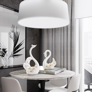 Mô hình Thiên Nga bằng gốm sứ trang trí TTN97 - Jassi Decor