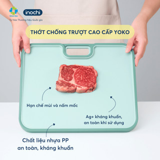 Thớt Nhựa Chống Trượt Kháng Khuẩn PP Chống Tràn Nước, Gia Dụng Nhà Bếp Dùng 2 mặt Bề mặt nhám nhẵn