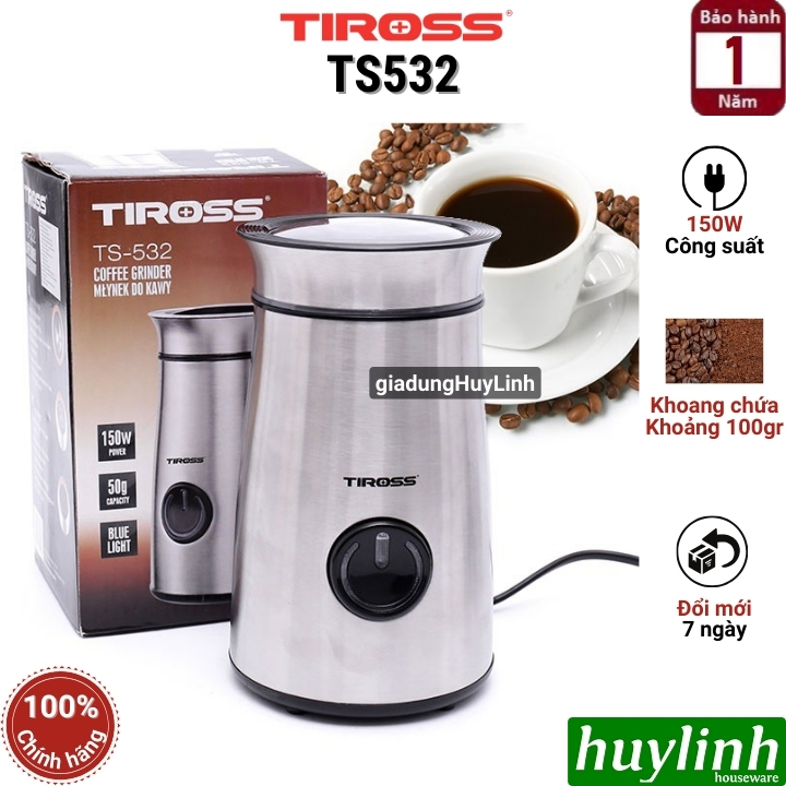 Máy xay cà phê Tiross TS532 - máy xay cafe mini