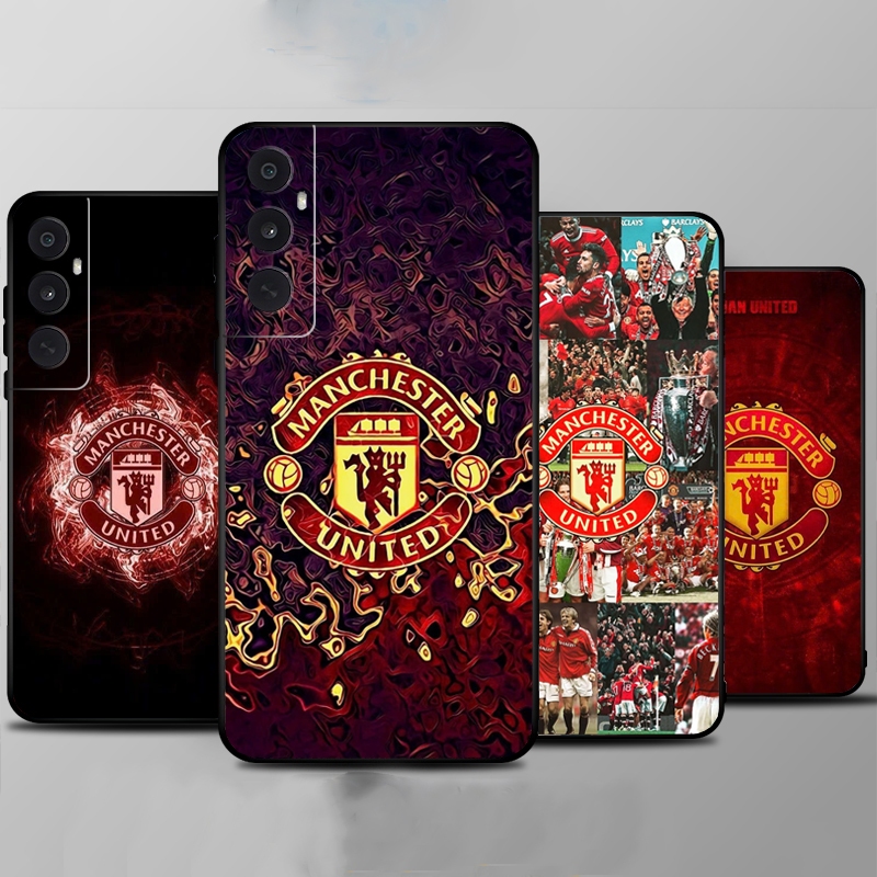 Ốp lưng Realme C65 cạnh viền vuông, có bảo vệ camera in hình câu lạc bộ MU