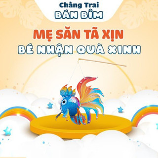 Đèn Lồng Trung Thu Hình Cá Chép Giấy Phát Sáng - Quà Tặng Chàng Trai Bán Bỉm