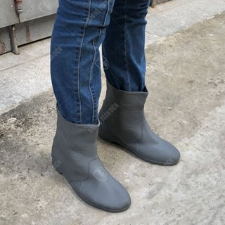 Ủng NGẮN màu XÁM. Ủng cổ thấp đi mưa, làm bếp, làm vườn. Ủng cổ ngắn TGP chống nước chống trượt