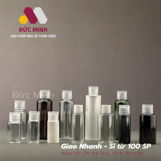 Chai nhựa nắp bật dung tích 30ml/50ml/100ml nhựa PET cứng [Giá Sỉ/Lẻ]