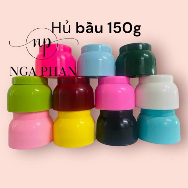 hủ bầu 150g đủ màu ( xanh, đỏ , vàng, đen trắng …)