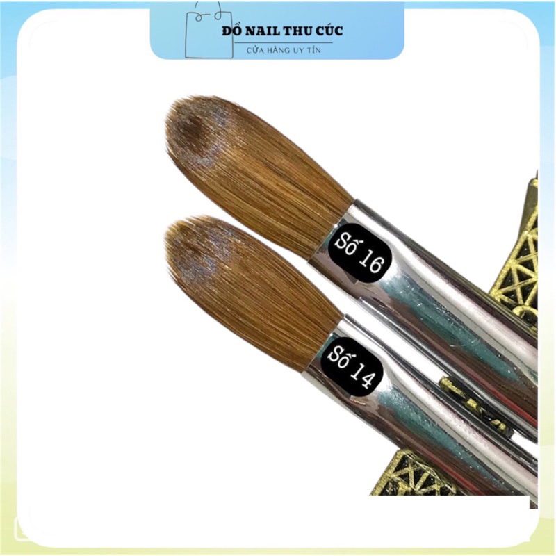 Cọ đắp bột nail, bút đắp móng lông chồn