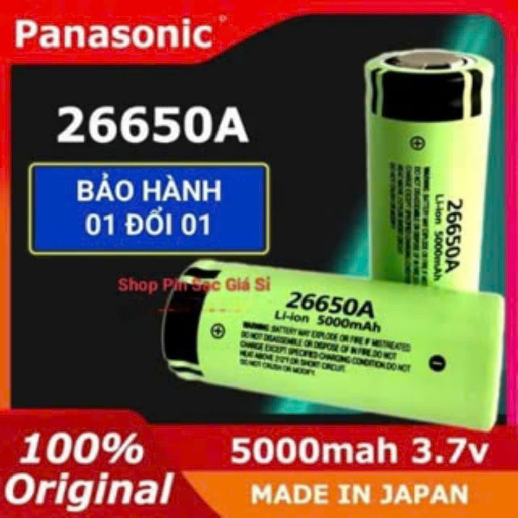 Pin 26650 Panasonic 5000mah JAPAN