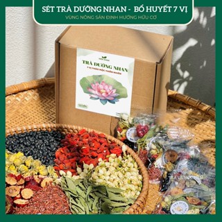 [Tặng bình] Trà dưỡng nhan 7 vị thảo mộc Mộc Nam đẹp dáng, sáng da, bổ huyết, ngủ ngon