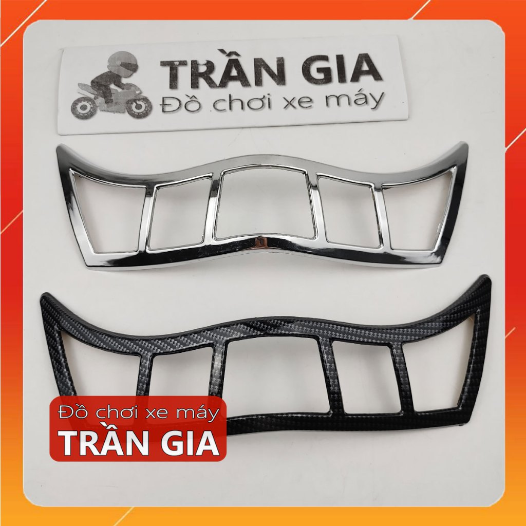 Ốp viền đèn pha xe SH 350i Sh350i sh350 350 năm 2022-2023-2024 viền đèn trước xi inox cacbon carbon 