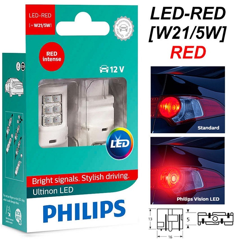 [LEDT2 ISOP] [Bảo hành 5 năm] Đèn Led chân T20 Philips Ultinon [Số lượng : 1 Bóng]