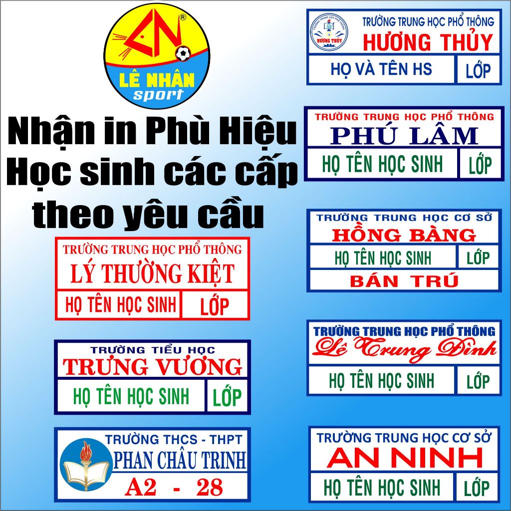  Phù Hiệu Học Sinh Bảng Tên Loại Vải ủi nhiệt bằng bàn ủi 