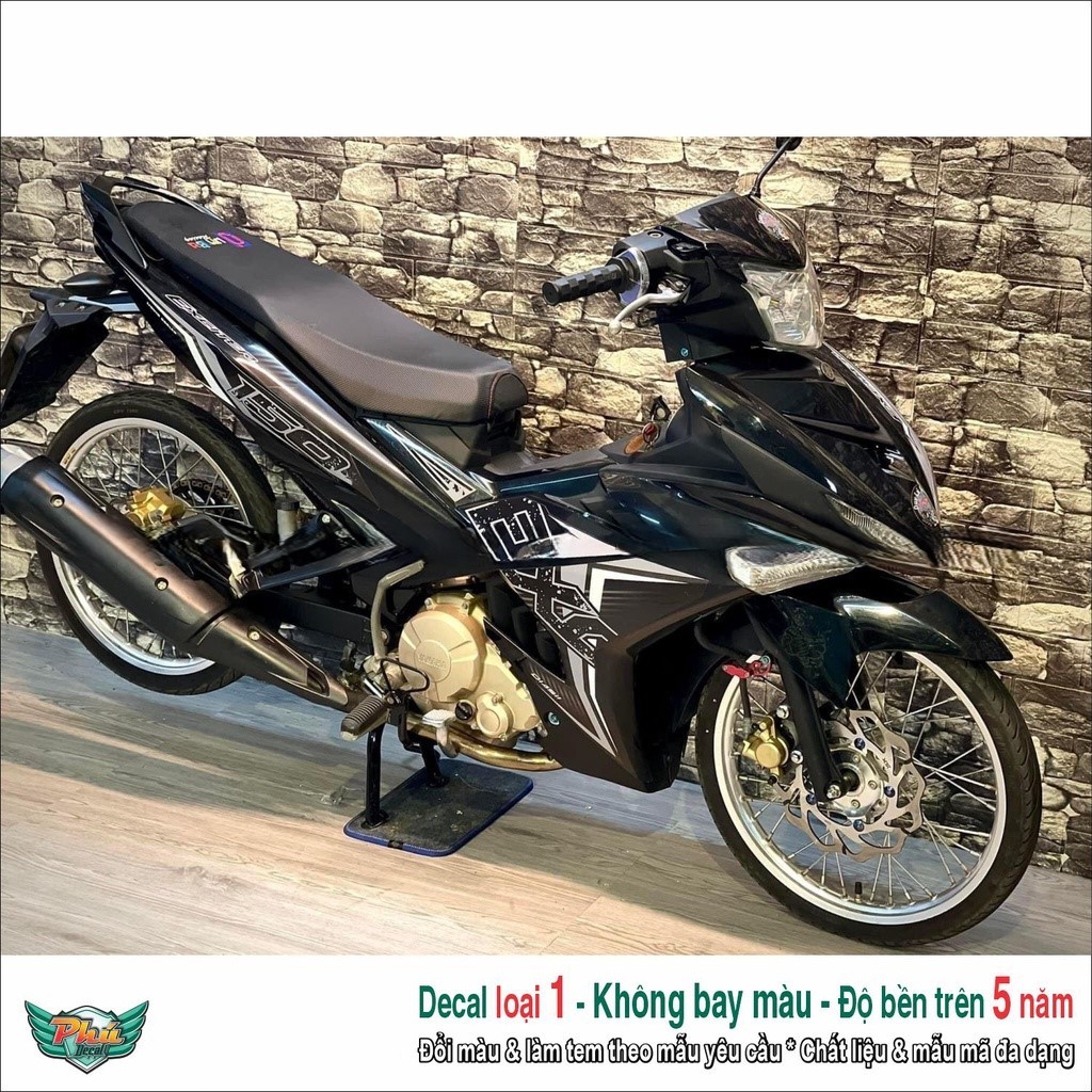 Tem rời Exciter 150 đen Ex trắng (1)