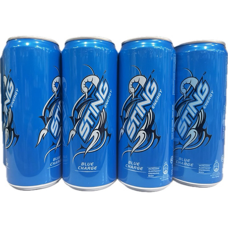 lốc 6 lon nước tăng lực Sting xanh 330ml