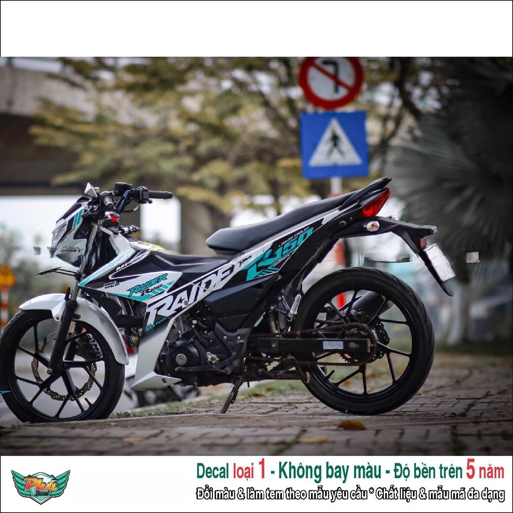 Tem rời Raider Trắng xanh (1)
