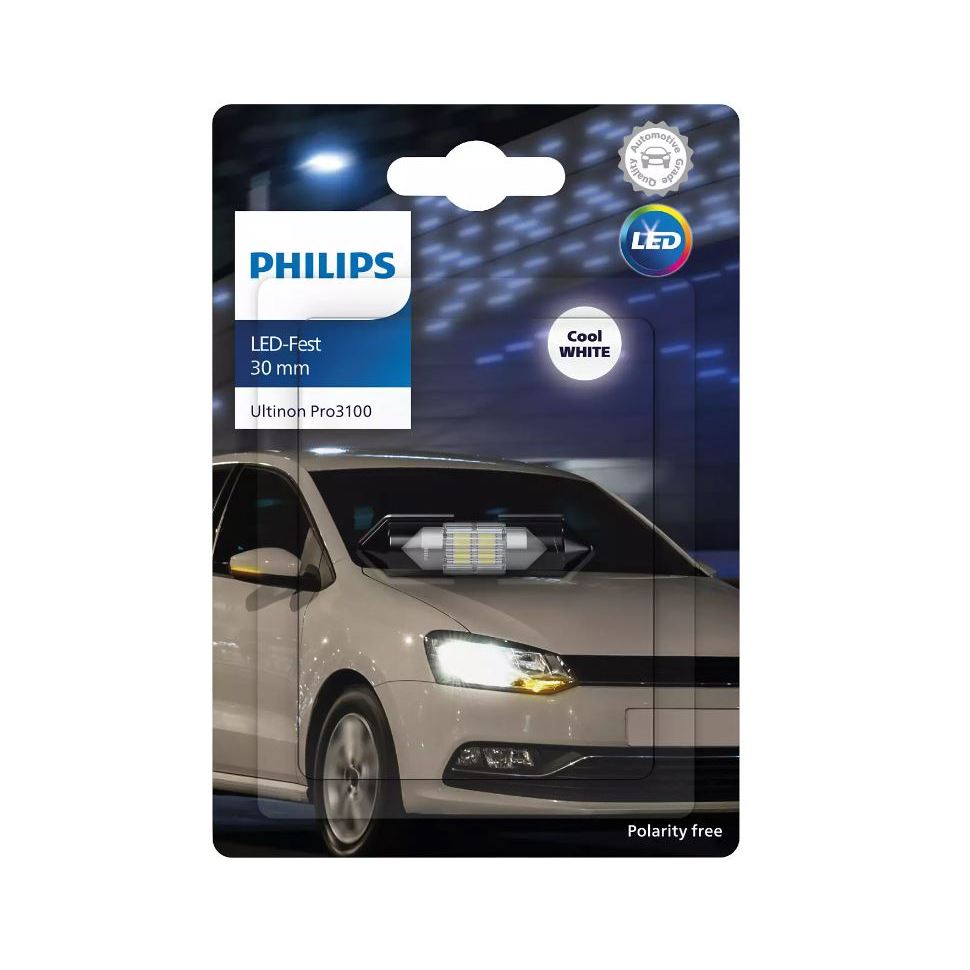 [LEDT2 ISOP] Đèn trần Festoon Philips Ultinon Pro3100 [Số lượng: 1 cái] [Bảo hành 5 năm]