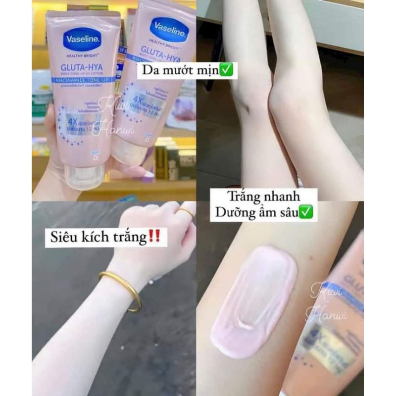 DƯỠNG THỂ VASELINE GLUTA - HYA 4X THÁI LAN